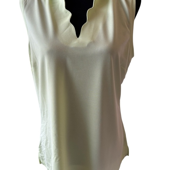 Walter Hagen Women’s Clubhouse Scalloped Polo Golf Shirt Performance Lime L NWT - Picture 1 of 8